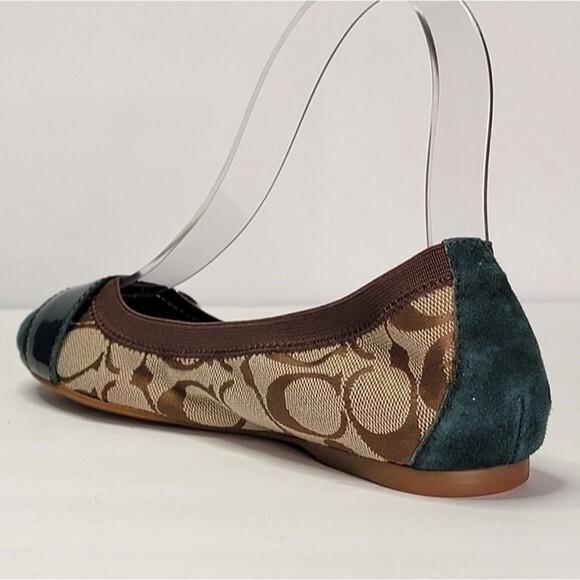 Coach Green/Brown Chelsey Ballet Flats - Picture 6 of 6